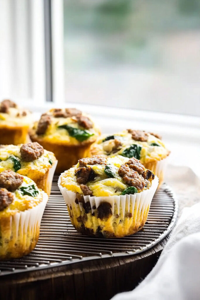 Serving Paleo Breakfast Egg Muffins