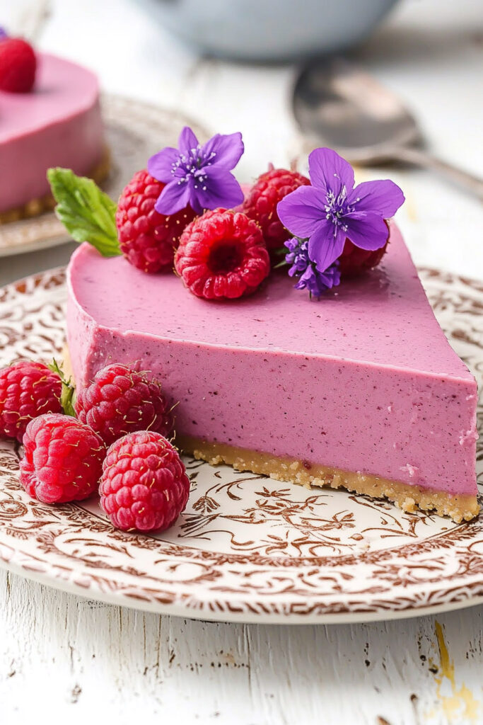 Assemble Raspberry Raw Vegan Cheesecake