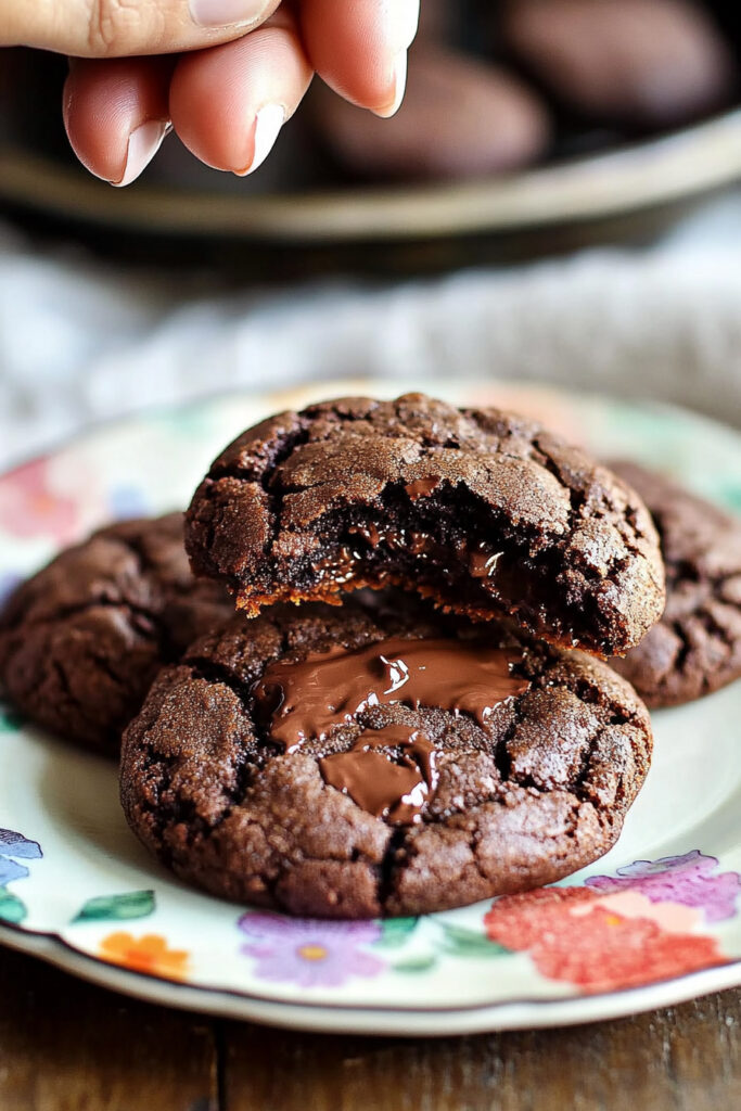 Bake Double Chocolate Almond Flour Cookies