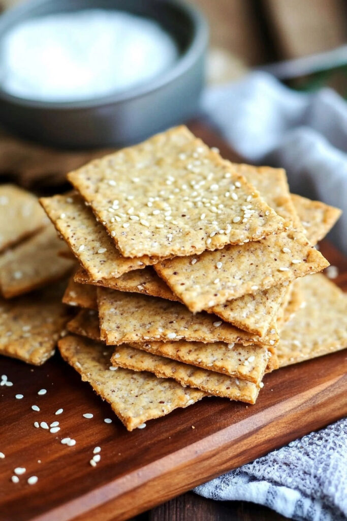 Baking the Paleo Crackers