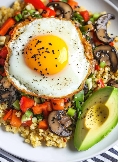 Breakfast Fried Cauliflower Rice