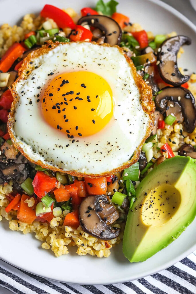 Breakfast Fried Cauliflower Rice