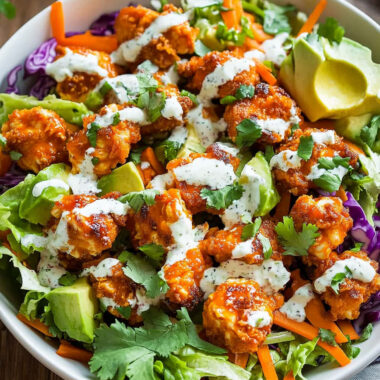 Crispy Buffalo Chicken Salad