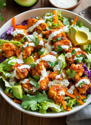 Crispy Buffalo Chicken Salad