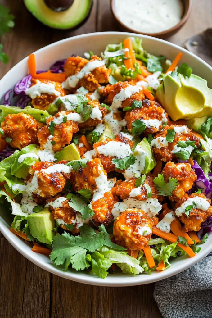 Crispy Buffalo Chicken Salad