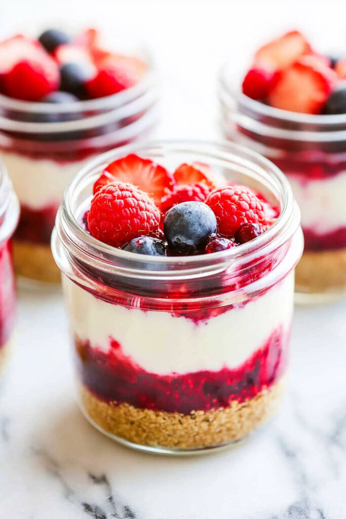 Customize No Bake Cheesecake Jars