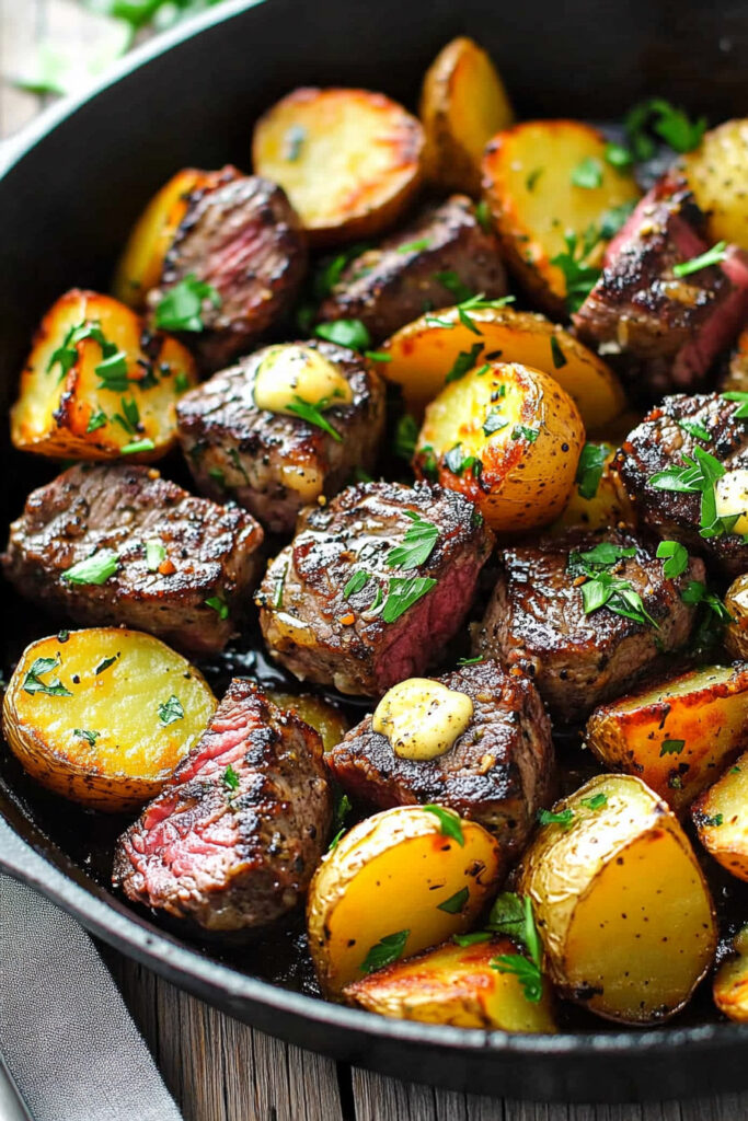 Customizing Garlic Butter Steak Bites and Potatoes