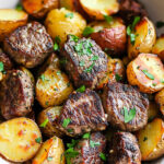 Garlic Butter Steak Bites and Potatoes Recipe