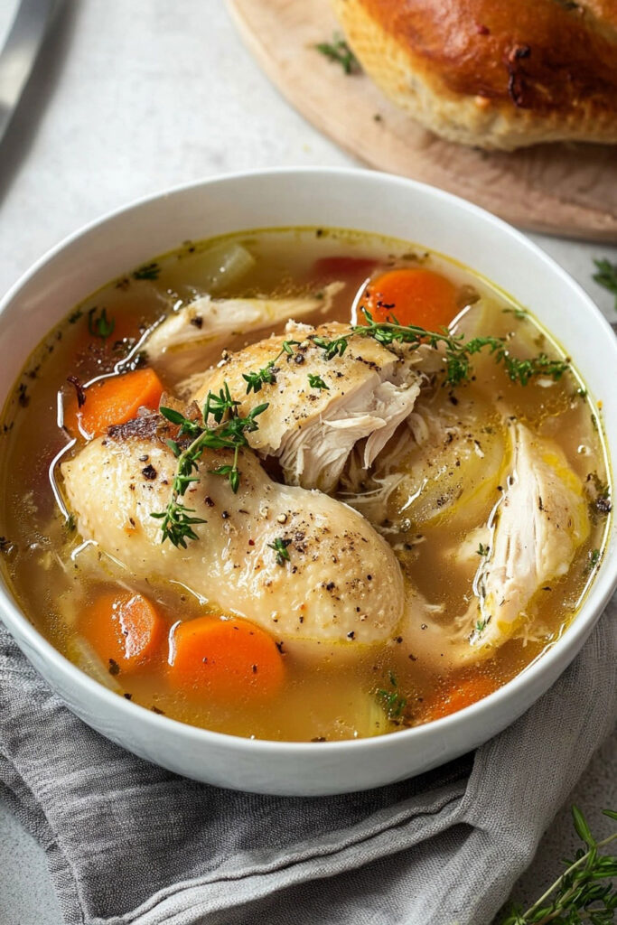 Instructions Slow Cooker Whole Chicken Soup