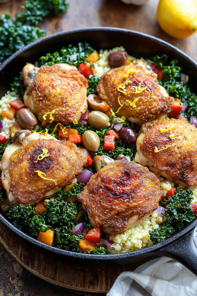 One Skillet Greek Chicken Recipe