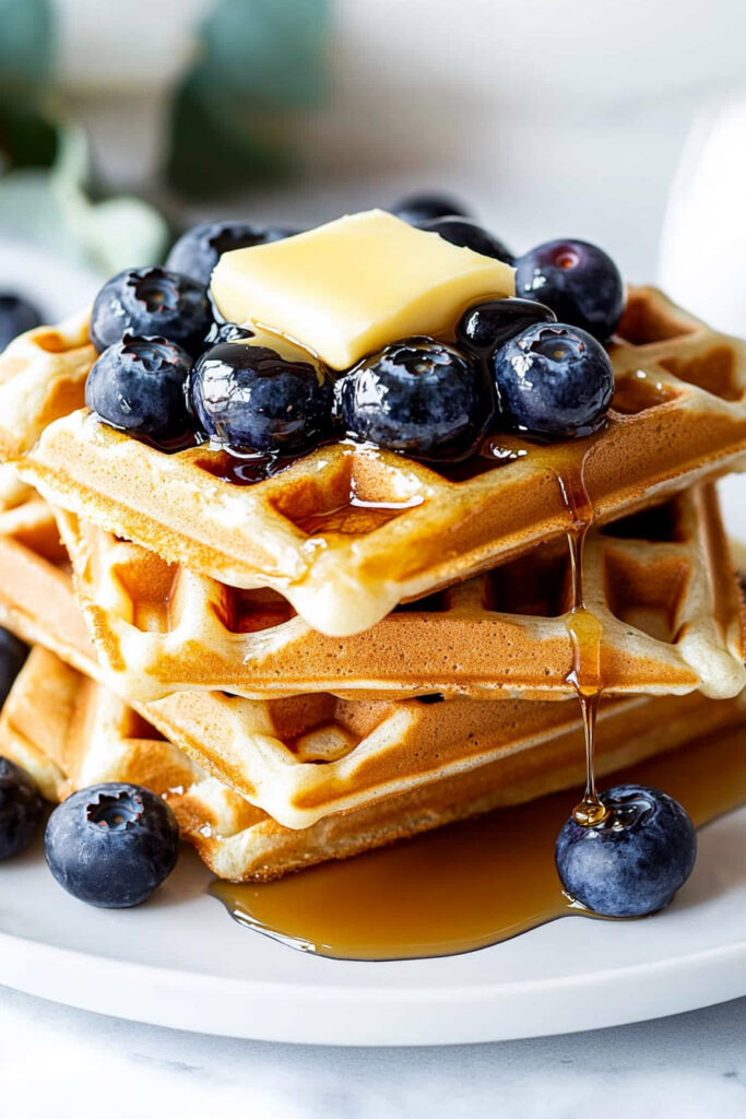 Paleo Blueberry Waffles