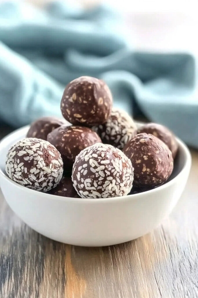 Paleo Chocolate Truffles Add Optional Toppings