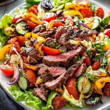 Paleo Fajita Salad with Steak