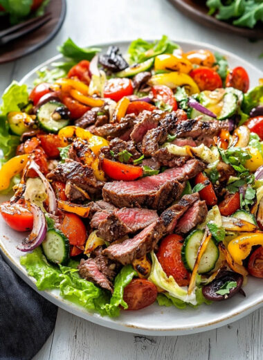 Paleo Fajita Salad with Steak