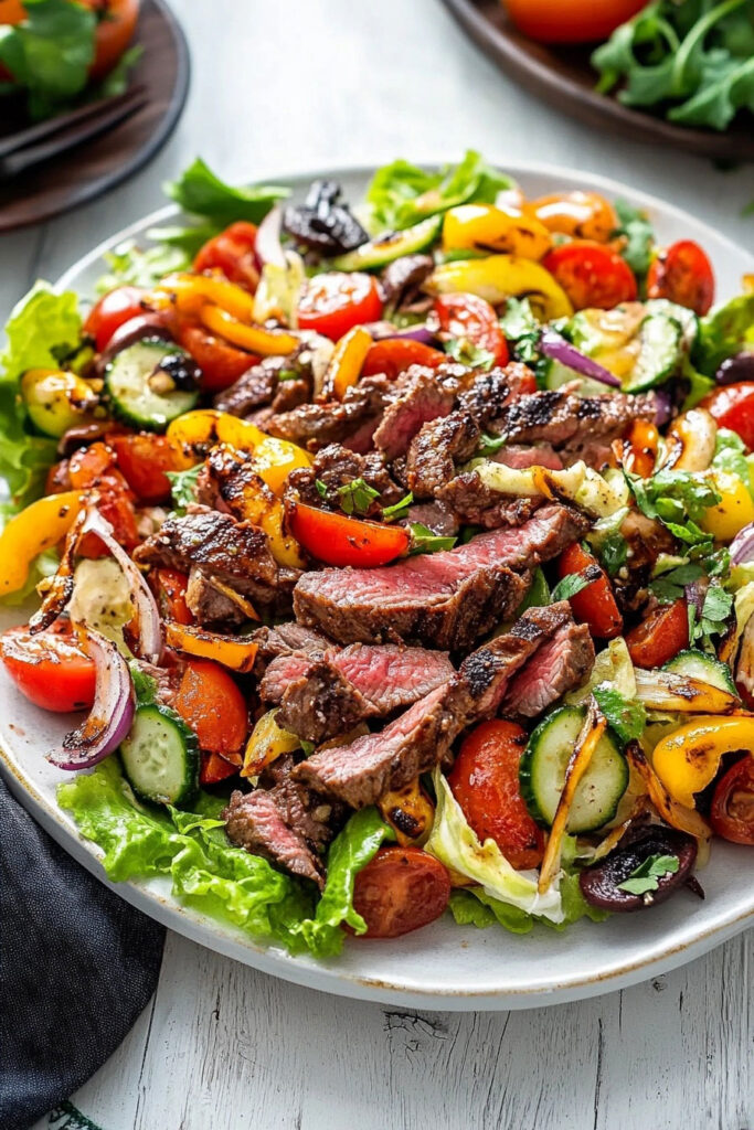 Paleo Fajita Salad with Steak