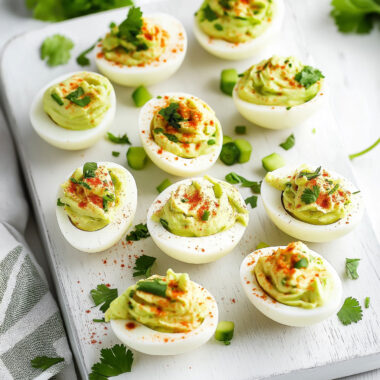 Paleo Healthy Avocado Deviled Eggs