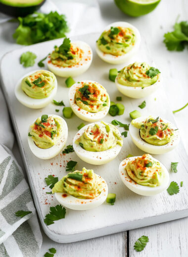 Paleo Healthy Avocado Deviled Eggs