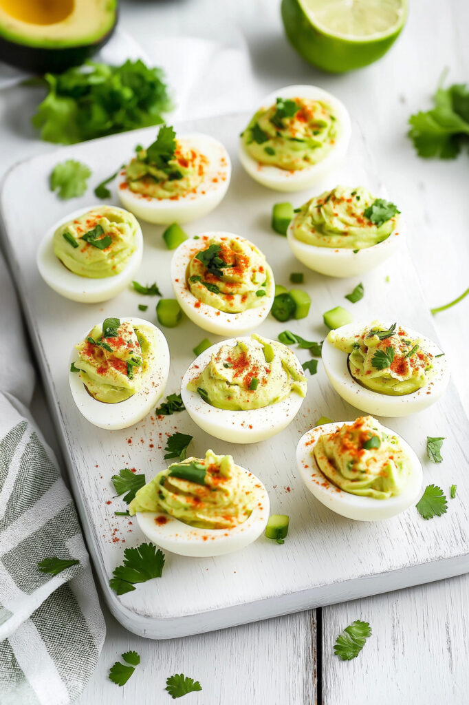 Paleo Healthy Avocado Deviled Eggs