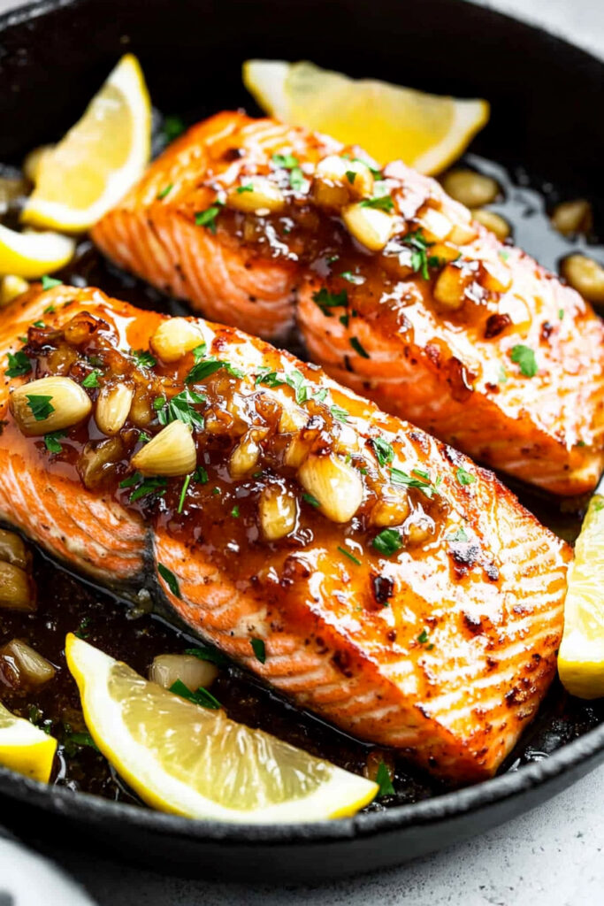 Paleo Honey Garlic Salmon