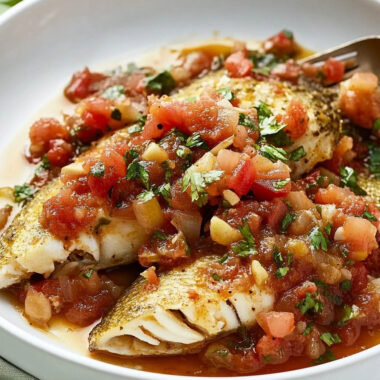 Paleo Salsa Simmered Fish