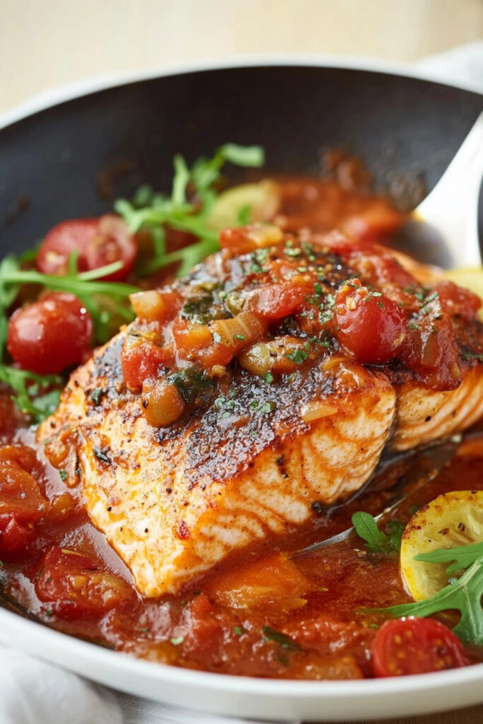 Paleo Saucy Skillet Salmon