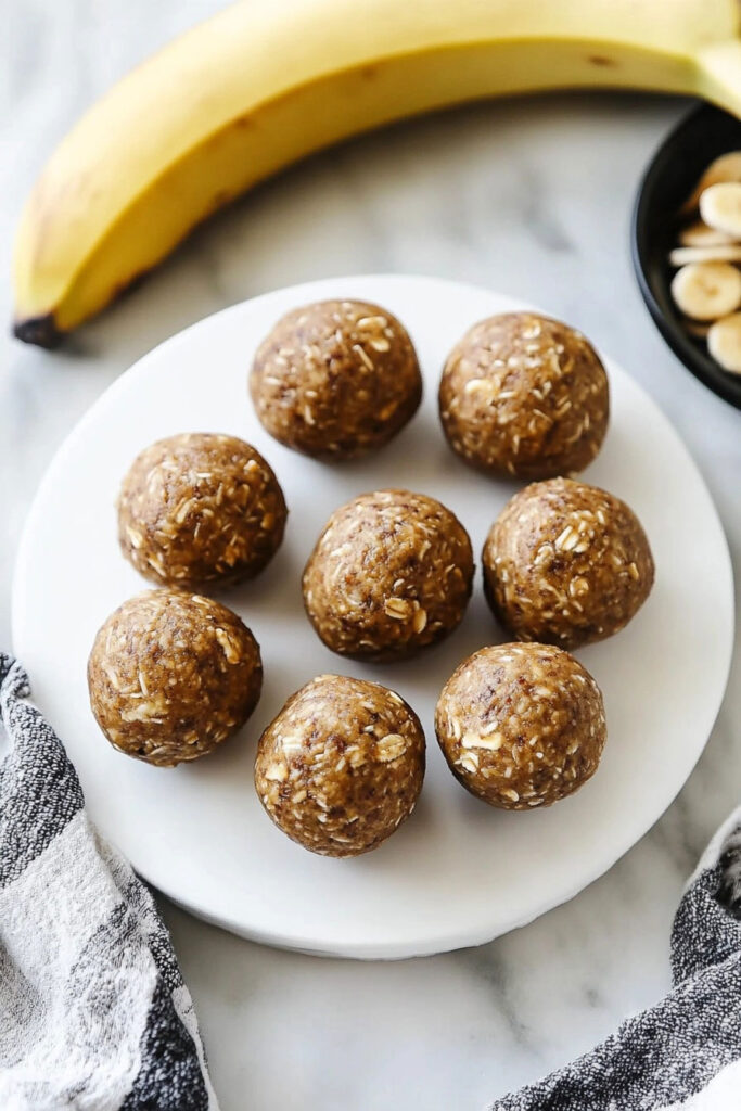 Preparation for Banana Bread Energy Balls