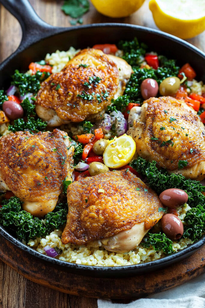 Serving Ideas One Skillet Greek Chicken