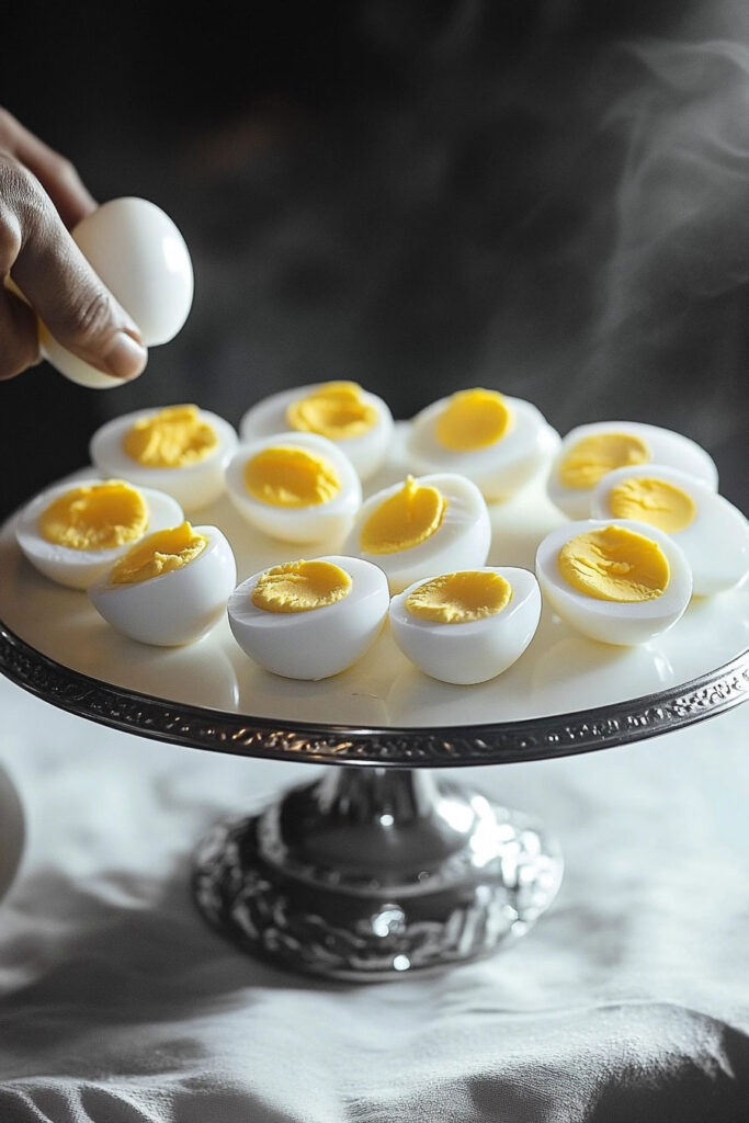 Serving Paleo Hard Boiled Eggs