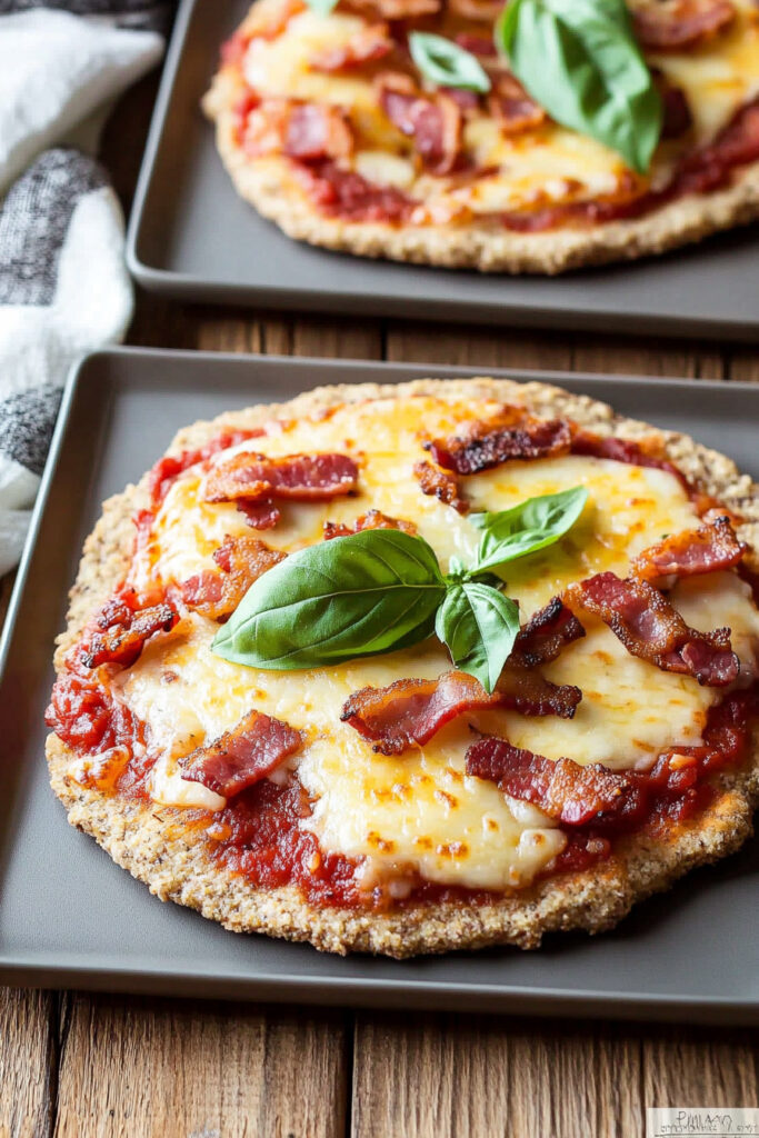 Serving Paleo Pizza Crust