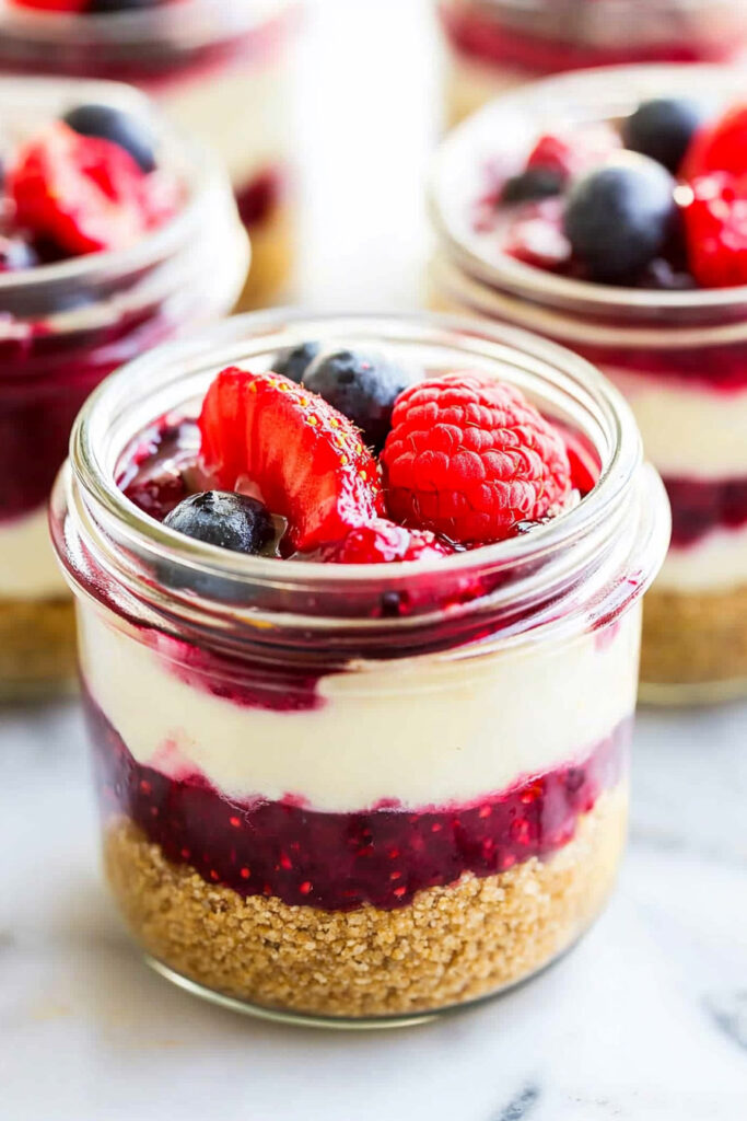 Serving Tips No Bake Cheesecake Jars