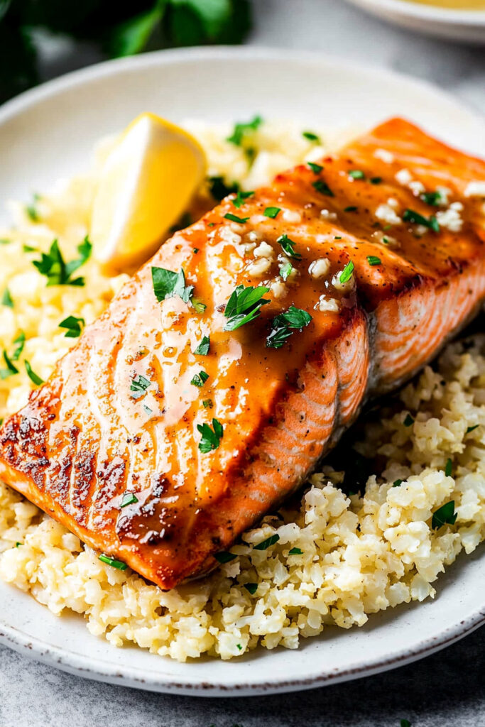 Serving Tips Paleo Honey Garlic Salmon