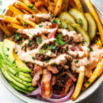 Paleo Burger Bowls with Fries