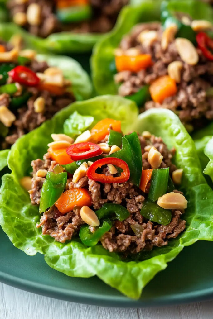 Thai Beef Lettuce Cups