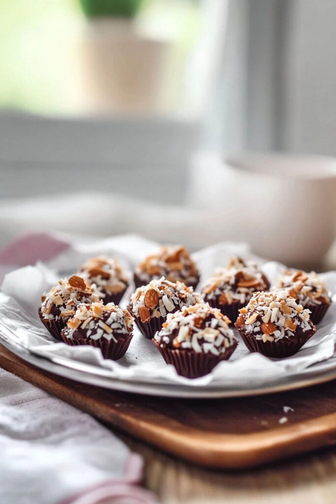 Toasted Coconut & Almond Chocolate Clusters