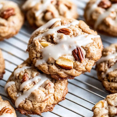 Chewy Cinnamon Apple Pecan Cookies Recipe