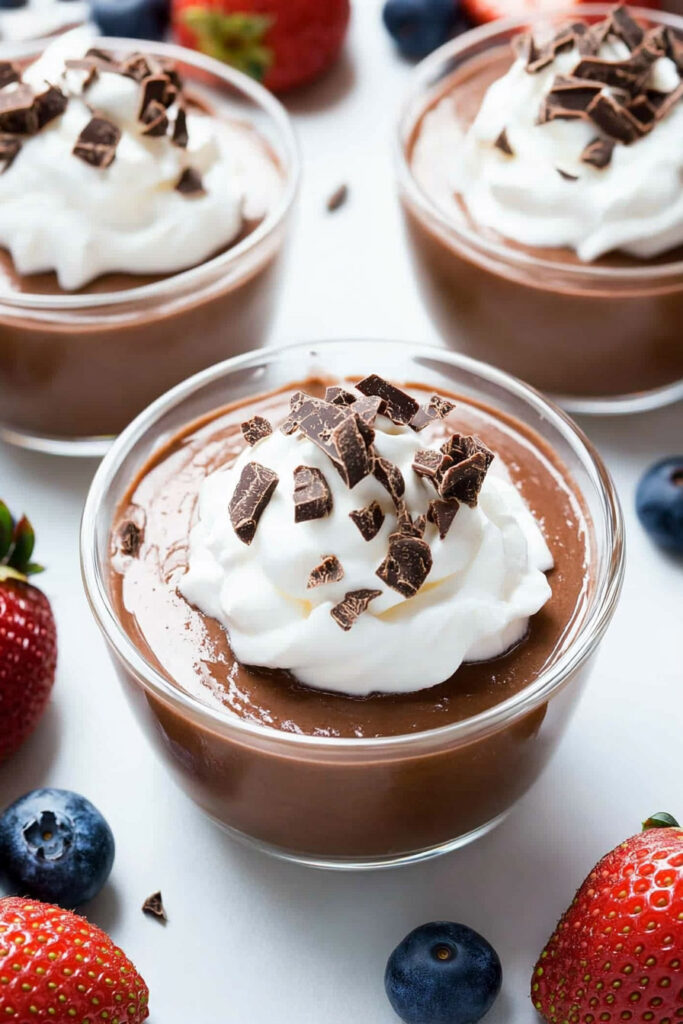 Serving Vegan Chocolate Pudding