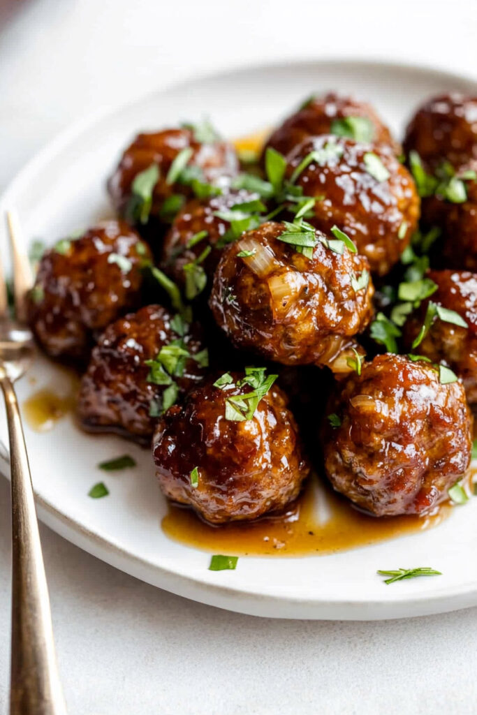 How to Serve Honey Garlic Meatballs
