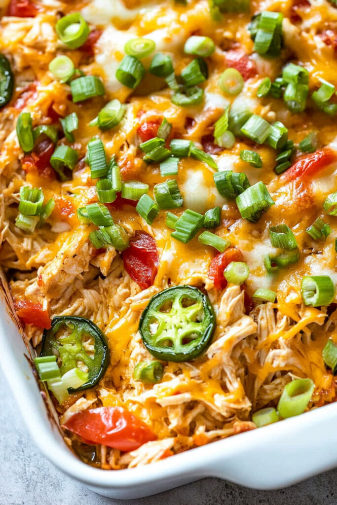 Jalapeño Buffalo Chicken Casserole Recipe