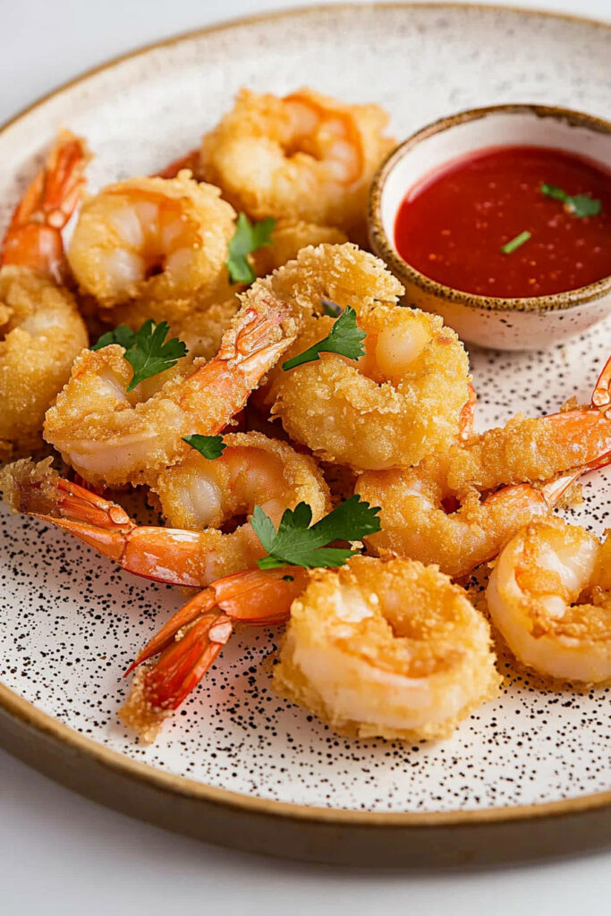 How to Plate Oven Baked Coconut Shrimp
