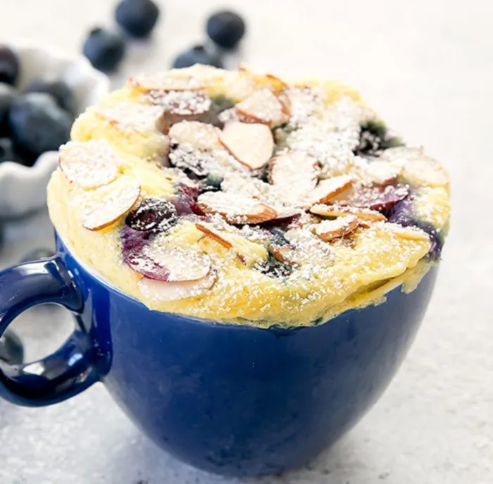 Blueberry Almond Mug Cake