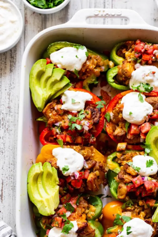Chicken Fajita Stuffed Peppers