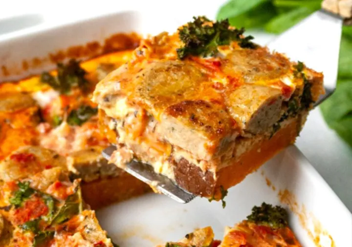 Chicken Sausage Breakfast Casserole