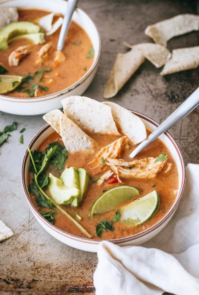 Chicken Tortilla-Less Soup