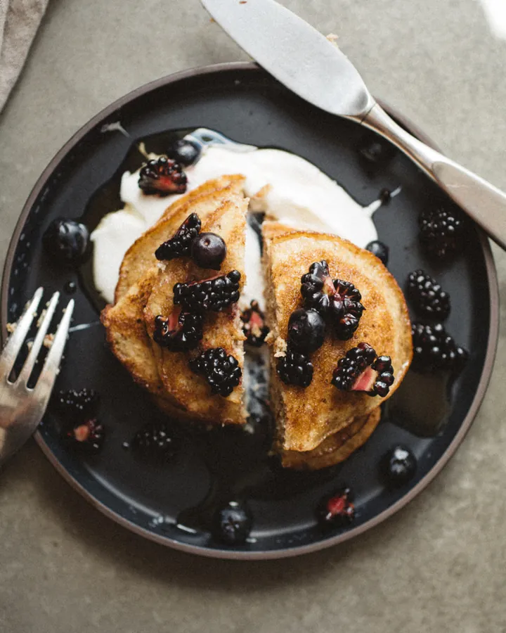 Coconut Almond Meal Pancakes
