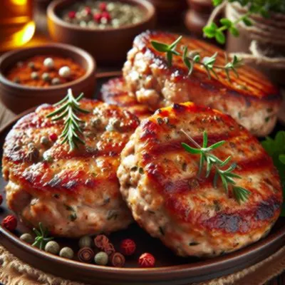 Homemade Chicken Sausage Patties