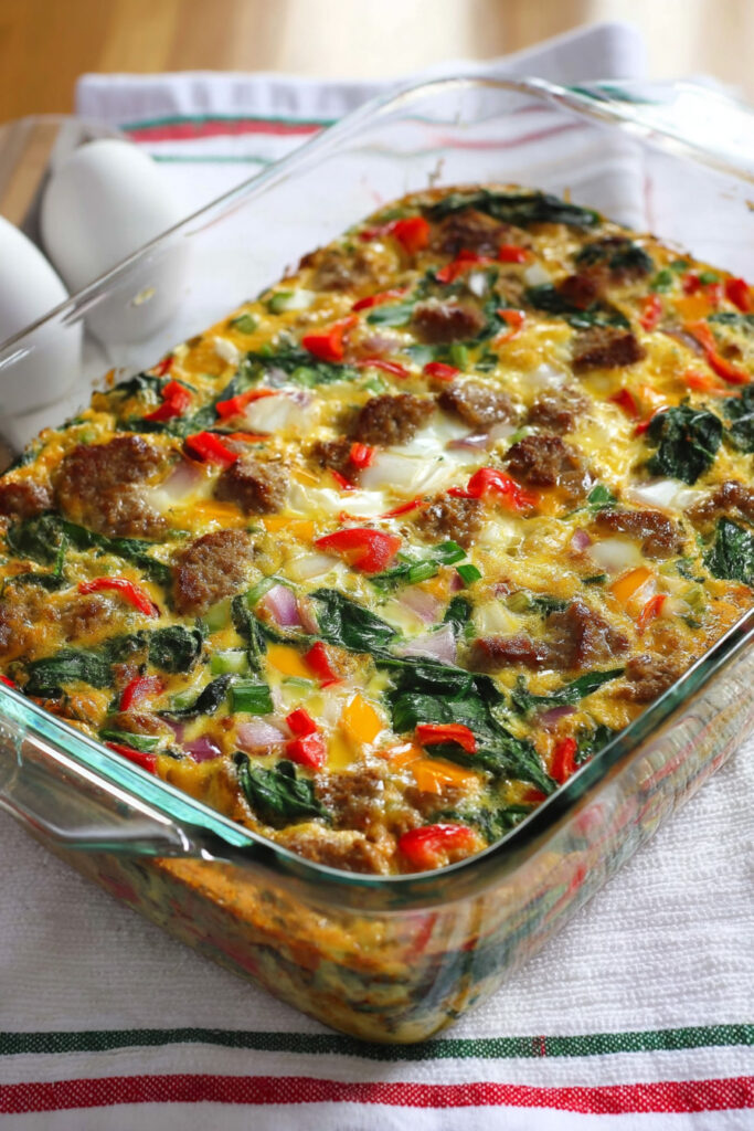 Sausage and Egg Whole30 Breakfast Casserole