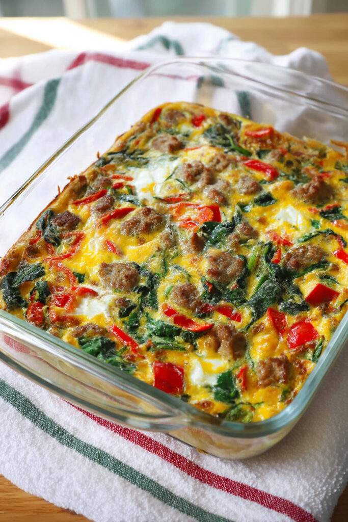 Sausage and Egg Whole30 Breakfast Casserole Storage